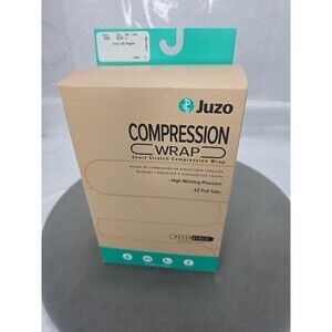 Juzo 6000 20-60 mmHg Compression Wrap-Calf Segment Sz LG Black -Beige  Reversibl